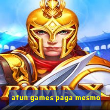 afun games paga mesmo